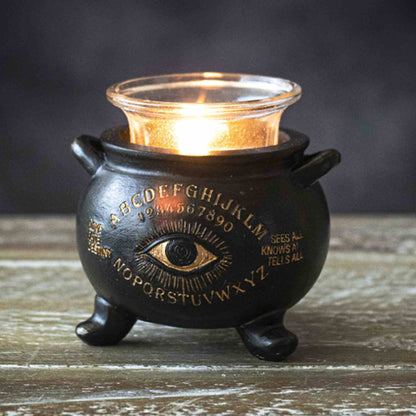 Spirit Board Cauldron Votive Holder