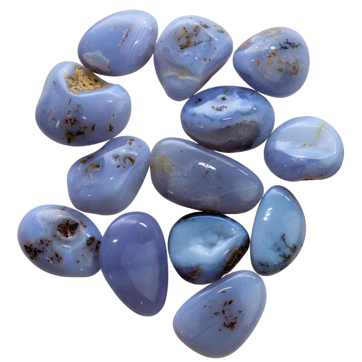 Blue Lace Agate Tumbled 1lb