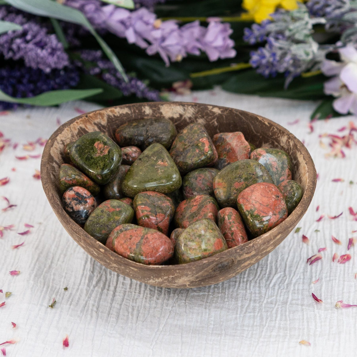 Unakite Tumbled 1lb