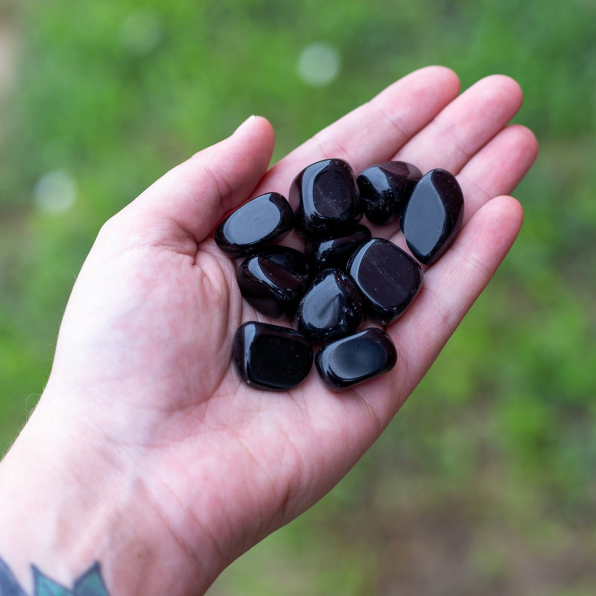 Black Obsidian Tumbled