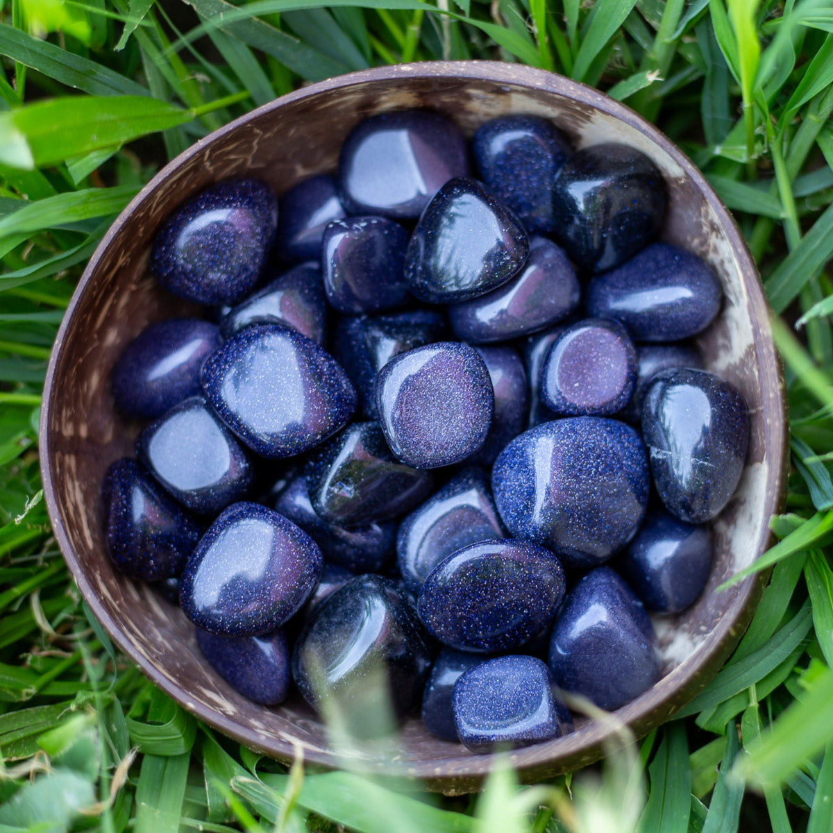 Blue Goldstone Tumbled 1lb