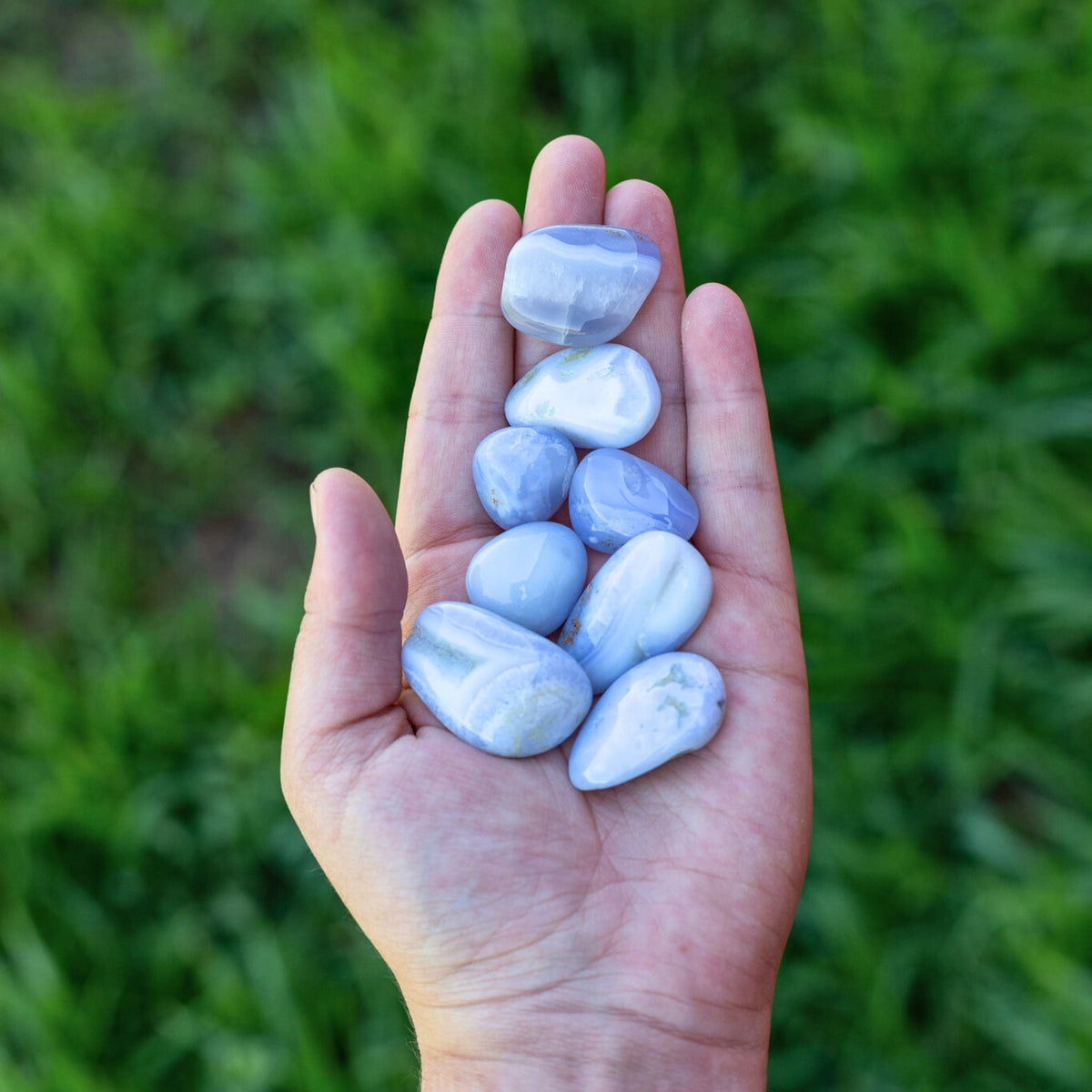 Blue Lace Agate Tumbled 1lb