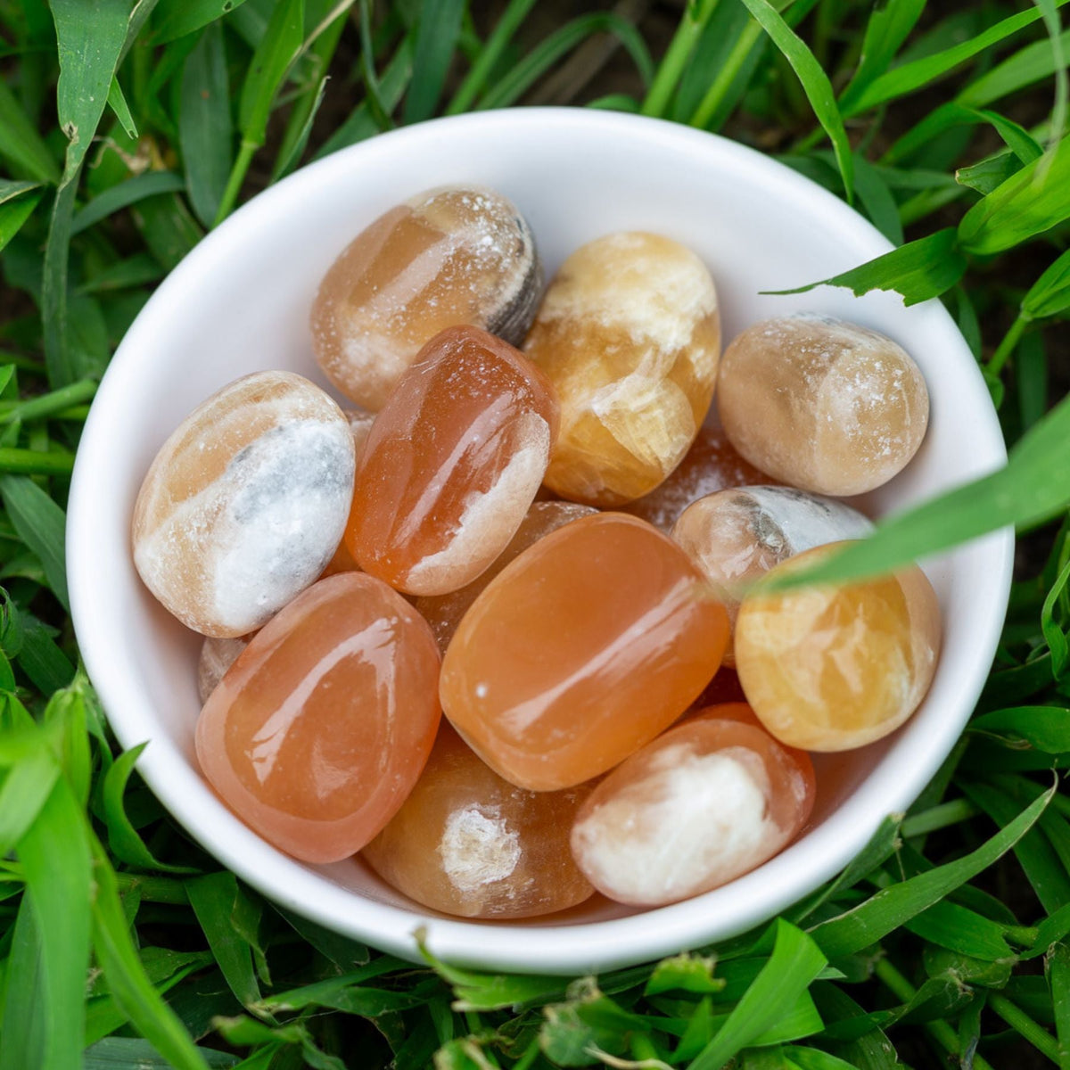 Orange Calcite Tumbled 1lb