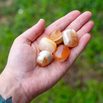 Orange Calcite Tumbled 1lb