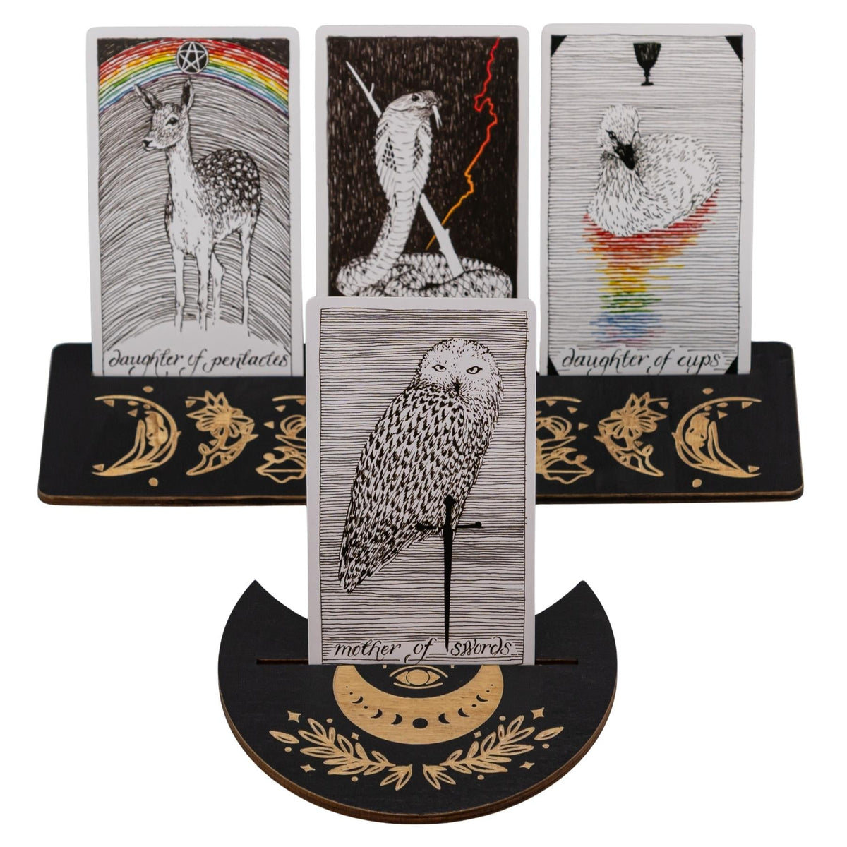 Wooden Tarot Card Display