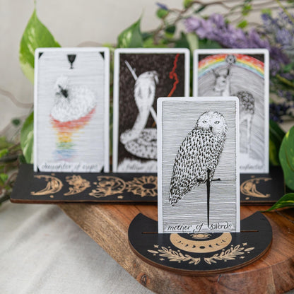 Wooden Tarot Card Display