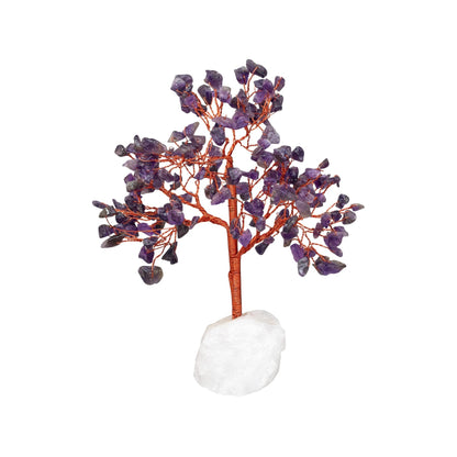 Amethyst Gemstone Tree with Crystal Base