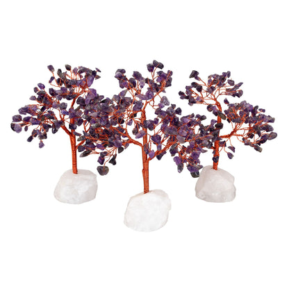 Amethyst Gemstone Tree with Crystal Base