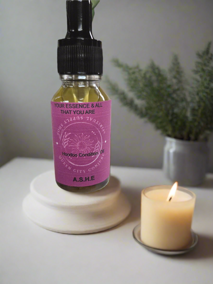 Ashè Oil - Spiritual Power & Divine Energy Hoodoo Conjure Oil
