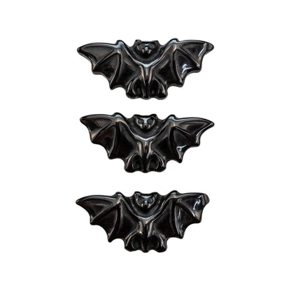 Black Obsidian Carved Bat