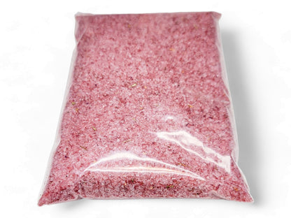 Red Witches Salt: Love Spell, Rose Petals, Herbs (4oz)